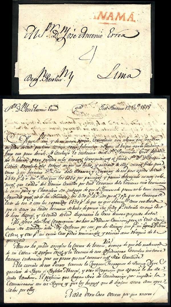 1818 Colonial Mail
